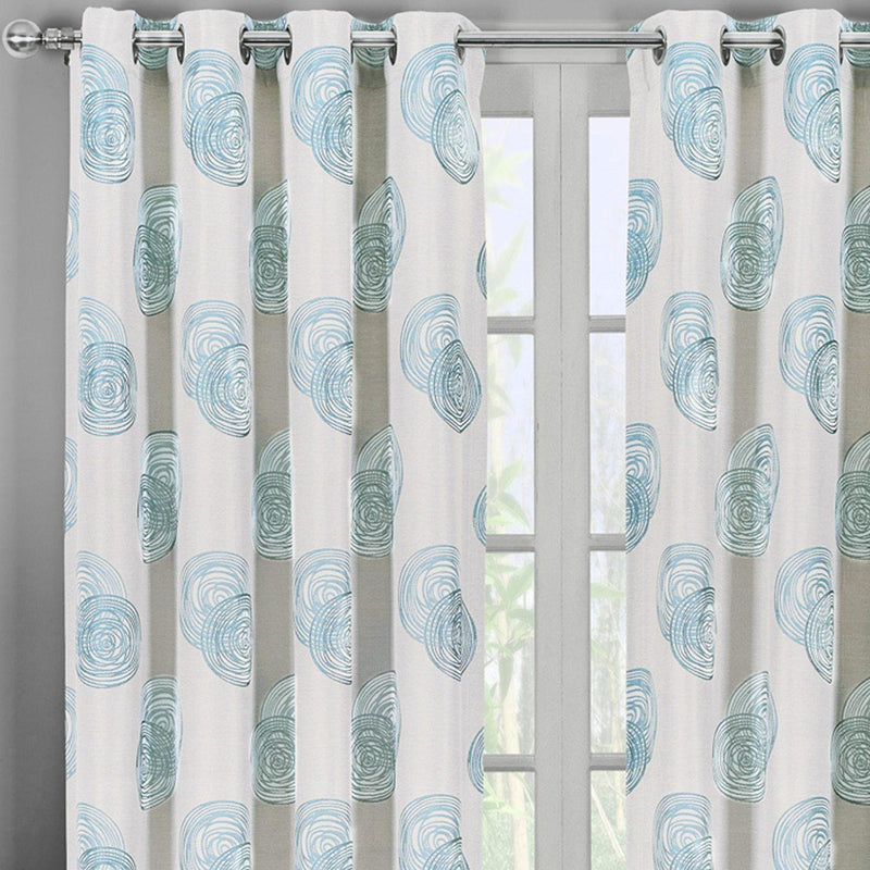 Lafayette Modern Abstract Jacquard Curtain Panels With Grommets ( Set of 2 Panels )-Wholesale Beddings