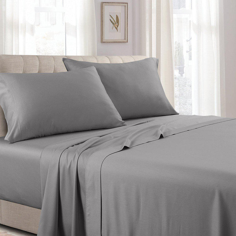 Luxury Pure Cotton 600 Thread Count Sheets Solid Bed Sheets Set-Wholesale Beddings