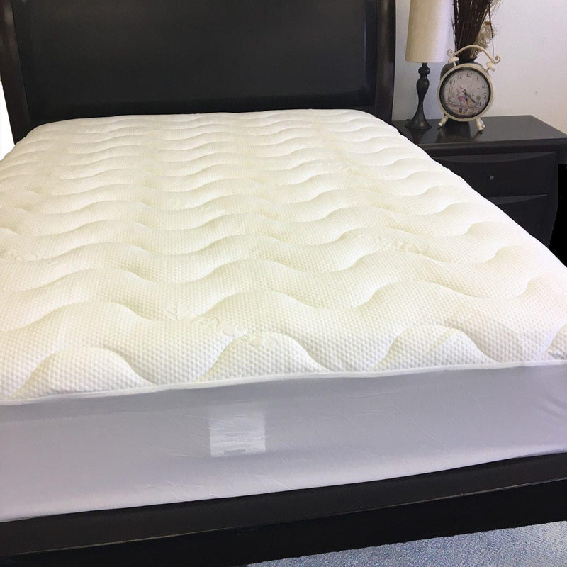 Lyocell from Eucalyptus TENCEL™ Jacquard Mattress Pad (Full)-Wholesale Beddings