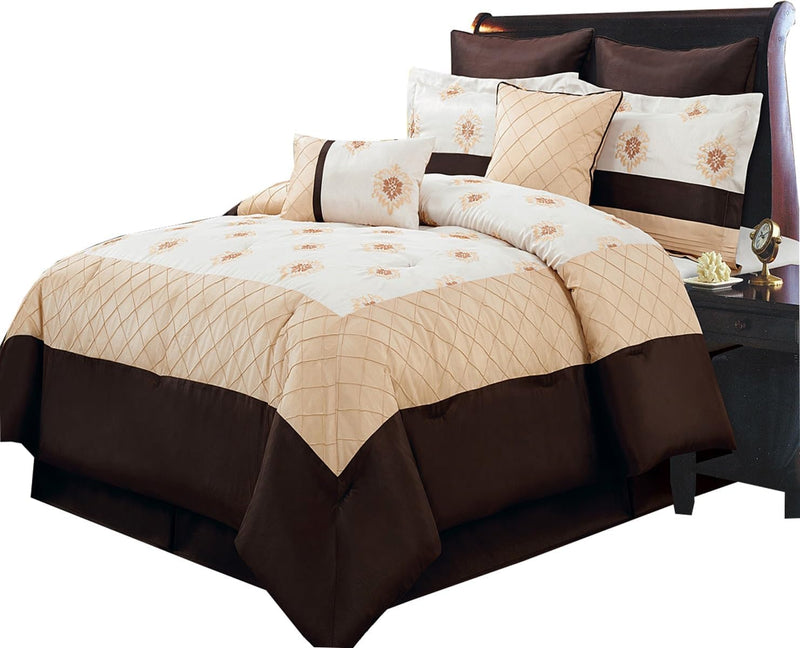 Madison 8-Piece Floral Chic Comforter Set-Wholesale Beddings