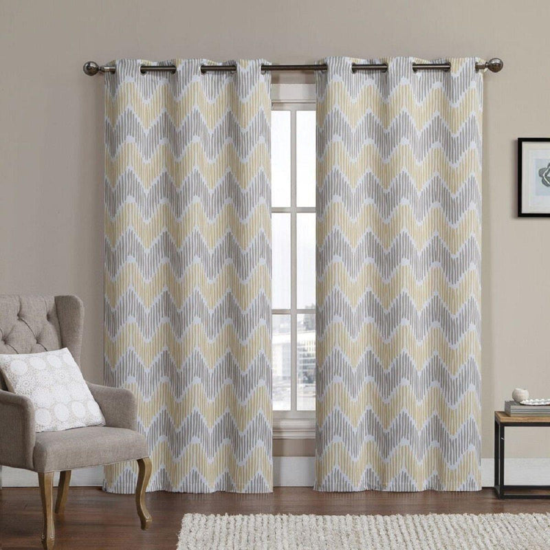 Marlie Intelligent design Blackout Weave Grommet Curtain Panels (Set of 2)-Wholesale Beddings