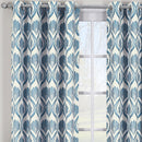 Modern Jacqueline Jacquard Drapes Grommet Top (Set of 2 Panels)-Wholesale Beddings