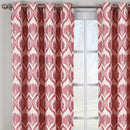 Modern Jacqueline Jacquard Drapes Grommet Top (Set of 2 Panels)-Wholesale Beddings