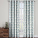 Modern Jacqueline Jacquard Drapes Grommet Top (Set of 2 Panels)-Wholesale Beddings