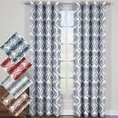 Modern Jacqueline Jacquard Drapes Grommet Top (Set of 2 Panels)-Wholesale Beddings