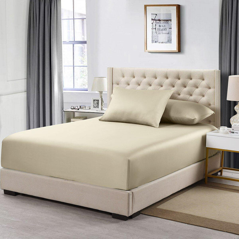 Percale Fitted Sheet Extra Deep Pockets 22 Inches (Fitted Sheet Only)-Wholesale Beddings