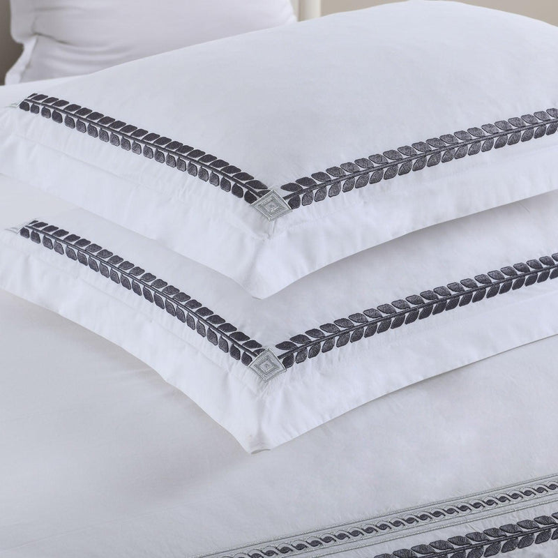 Sadie Percale Embroidered Duvet Cover Set - Made in Egypt-Wholesale Beddings
