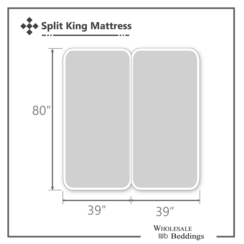 Split california on sale king dimensions