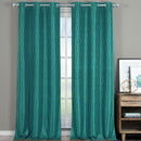 Voyage Jacquard Thermal Blackout Grommets Curtain Panels (Set of 2) in 63, 84, 96 OR 108 inch long-Wholesale Beddings