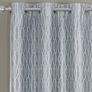 Voyage Jacquard Thermal Blackout Grommets Curtain Panels (Set of 2) in 63, 84, 96 OR 108 inch long-Wholesale Beddings