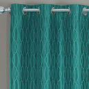 Voyage Jacquard Thermal Blackout Grommets Curtain Panels (Set of 2) in 63, 84, 96 OR 108 inch long-Wholesale Beddings