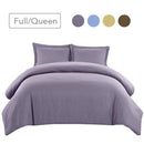 Wrinkle-Free Cotton Blend 600 Thread Count Duvet Cover Set (Full/Queen)-Wholesale Beddings