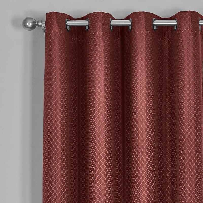 100% Blackout Curtain - Diamond Jacquard Woven Drape Theme (Set of 2)-Wholesale Beddings