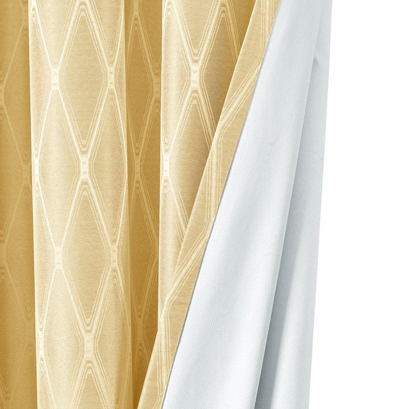 100% Blackout Curtain Jacquard Thermal Insulated Victoria Panels ( Set Of 2)-Wholesale Beddings