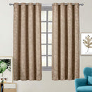 100% Blackout Curtain Panels Fannie - Woven Jacquard Triple Pass Thermal Insulated (Set of 2 Panels)-Wholesale Beddings