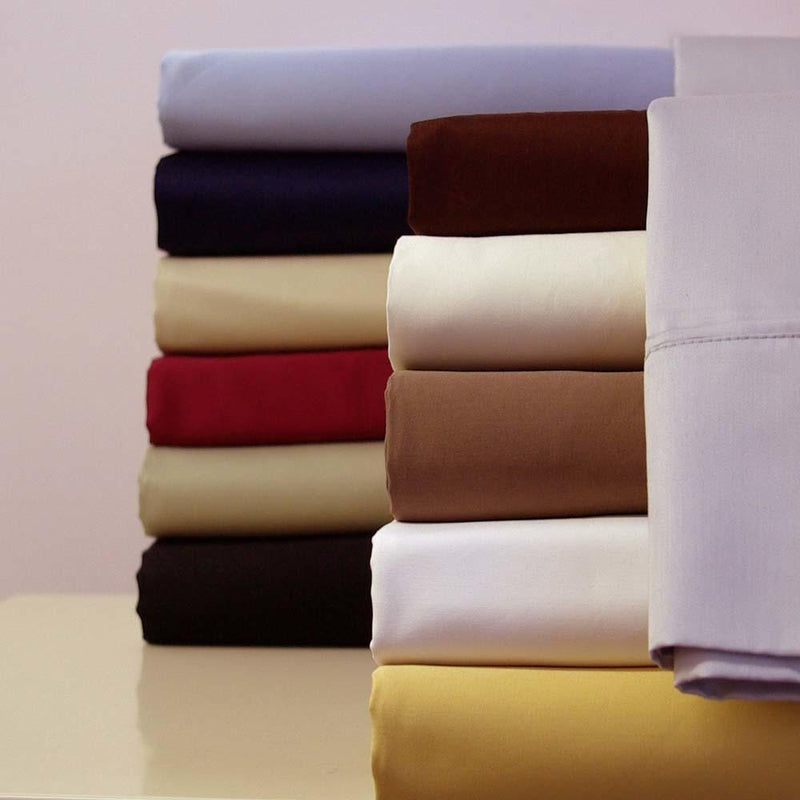 100% Long-Staple Cotton Sateen Sheets 300 Thread Count Solid Bed Sheets Sets-Wholesale Beddings