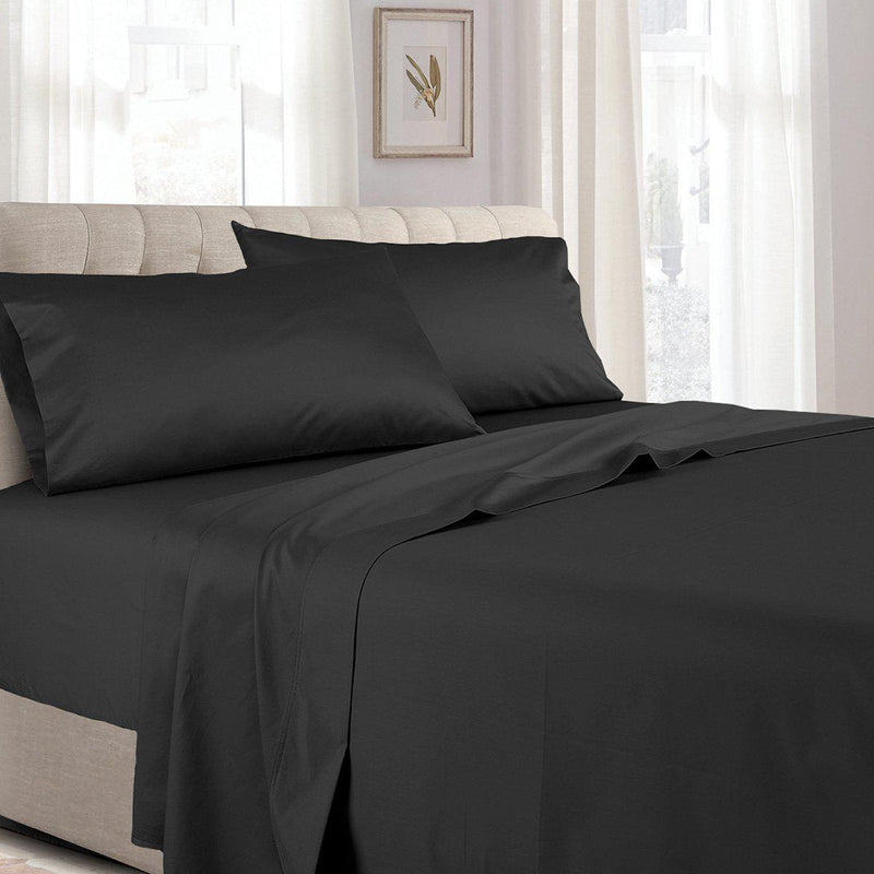 100% Long-Staple Cotton Sateen Sheets 300 Thread Count Solid Bed Sheets Sets-Wholesale Beddings