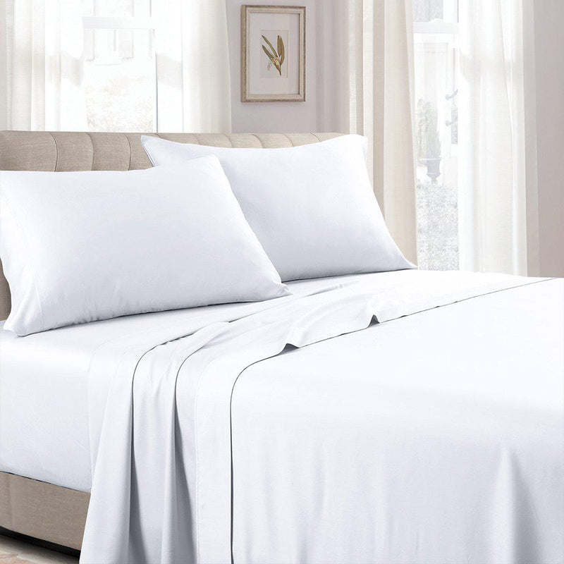 100% Long-Staple Cotton Sateen Sheets 300 Thread Count Solid Bed Sheets Sets-Wholesale Beddings