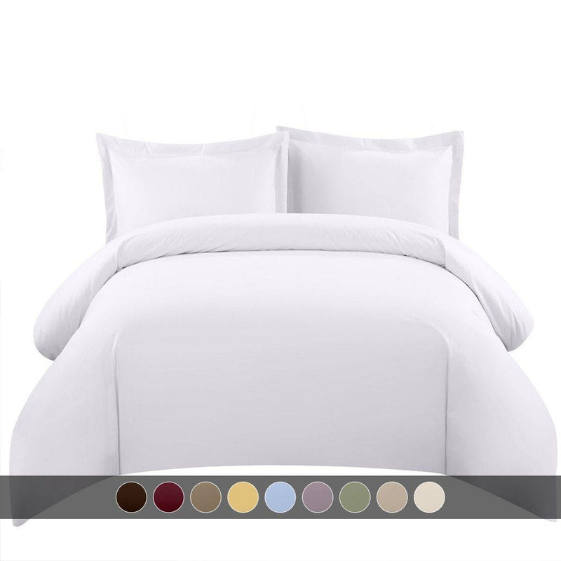 550 Thread Count 100% Egyptian Cotton Solid Duvet Cover Set-Wholesale Beddings