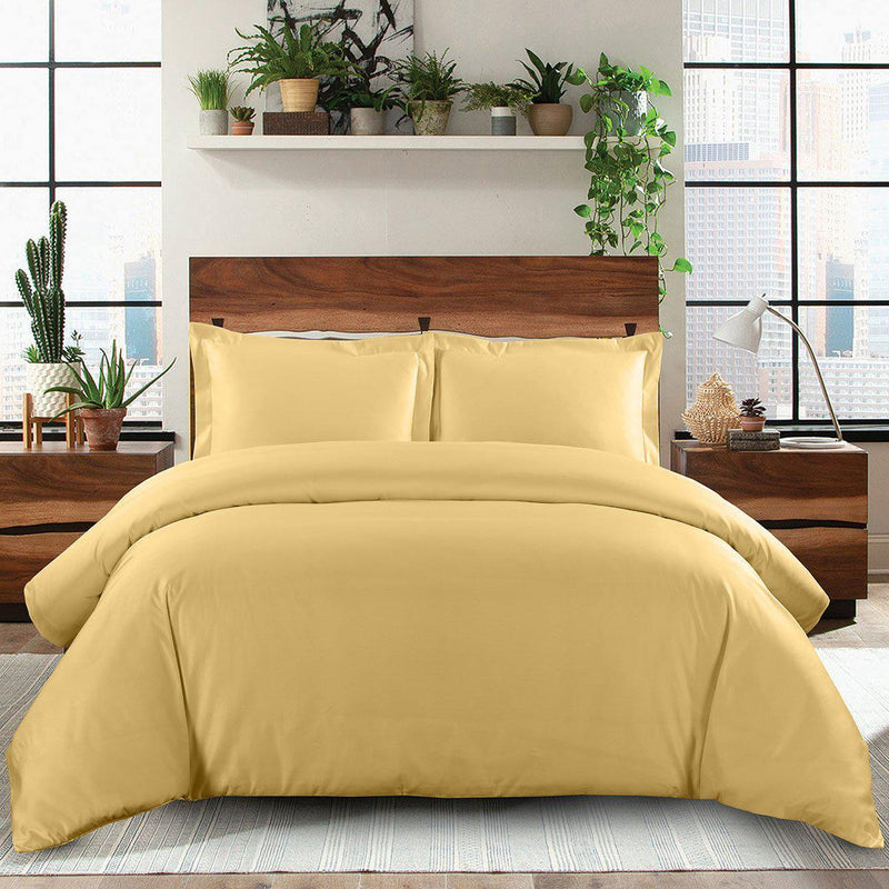 600 Thread Count 100% Cotton Solid Duvet Cover Set-Wholesale Beddings