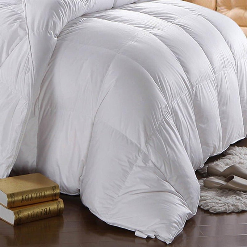 750 Fill Power White Goose Down Comforter Oversized Extra Warm by Royal Hotel-Wholesale Beddings