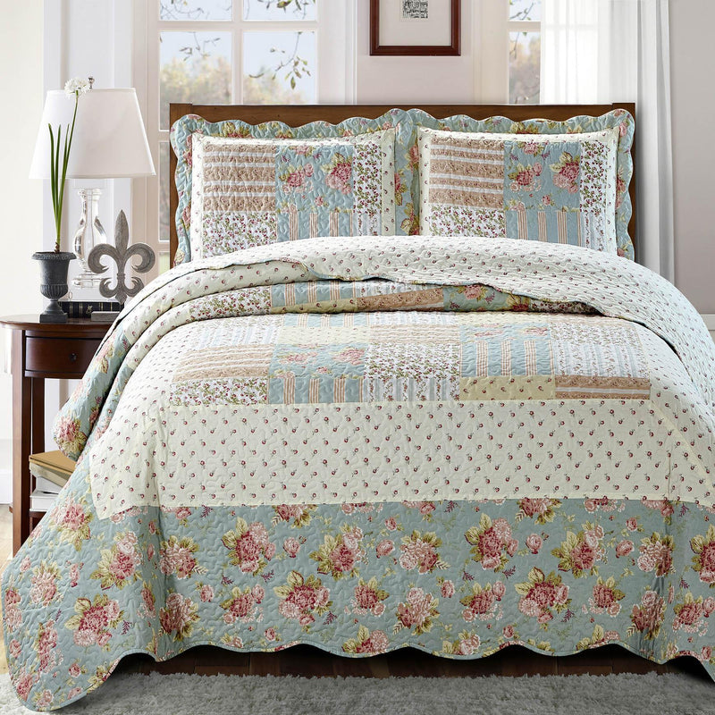 Annabel Sweet Home Quilted Coverlet Set-Wholesale Beddings
