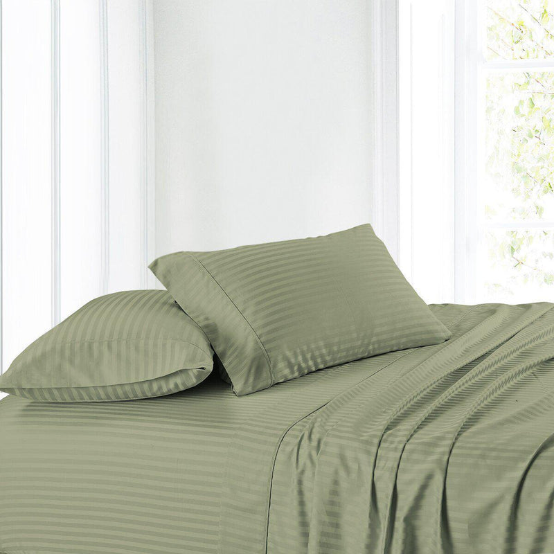 Attached Striped Waterbed Sheets 300 Thread Count 100-Percent cotton-Wholesale Beddings