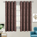 Blair Damask Floral Curtains Jacquard Drapes Grommet Top Panels (Set of 2)-Wholesale Beddings