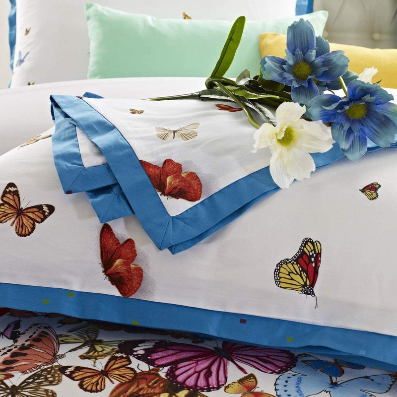 Butterfly 7 Piece Cotton Duvet Cover Set-Wholesale Beddings