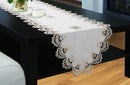 Crest Luxury Embroidered Table Runner, Top Dinner Kitchen Table Runner-Wholesale Beddings