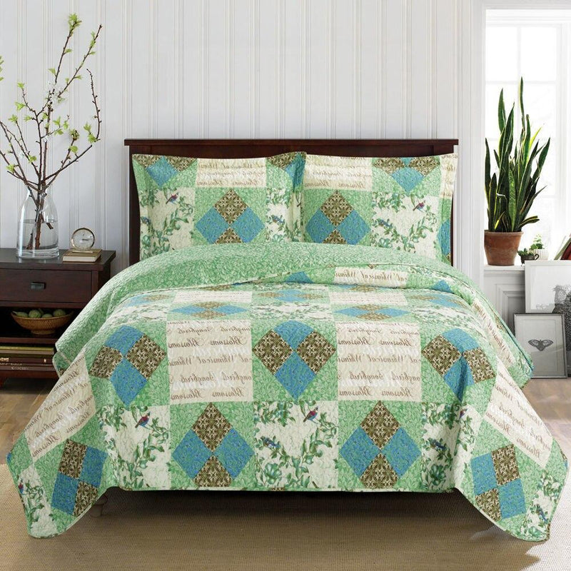 Davina Quilted Coverlet Set-Wholesale Beddings