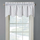 Diamond Pintuck Lined Valance Scalloped Decorative 52"Wx17"L (Single)-Wholesale Beddings