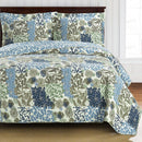 Elena Green Forest Bedspread Oversized Reversible Quilt Set (Full/Queen)-Wholesale Beddings