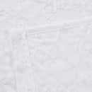 Embroidered Melanie Grommet Top Sheer Curtain Pair (Set of 2 )-Wholesale Beddings
