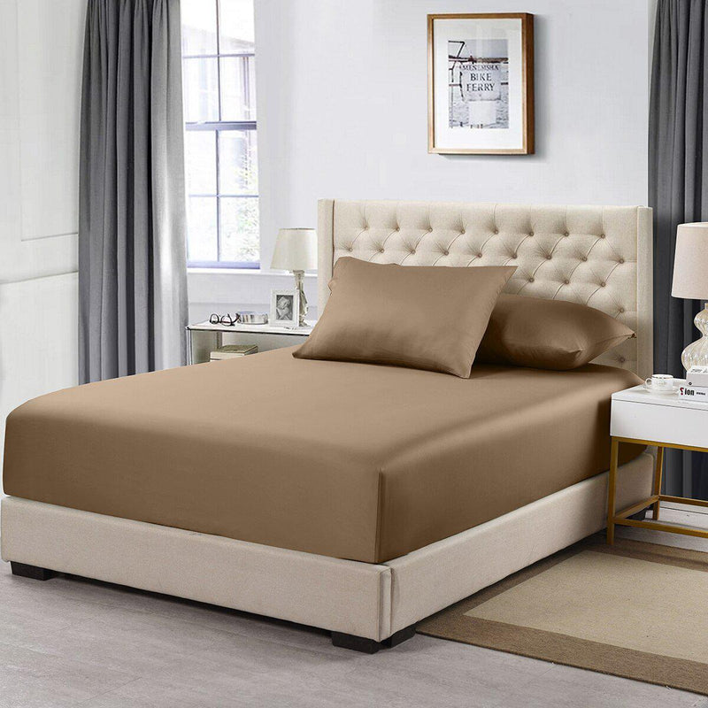 Flex-Top King Fitted Sheet Only - Luxury 1000 Thread Count-Wholesale Beddings