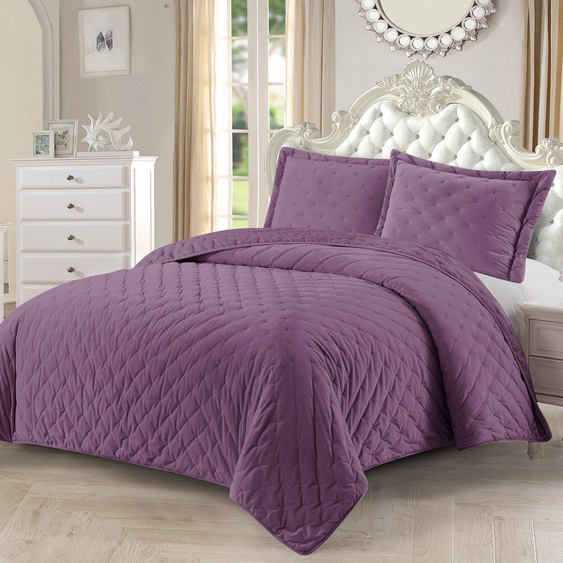 Fluffy Velvet Coverlet Set-Wholesale Beddings