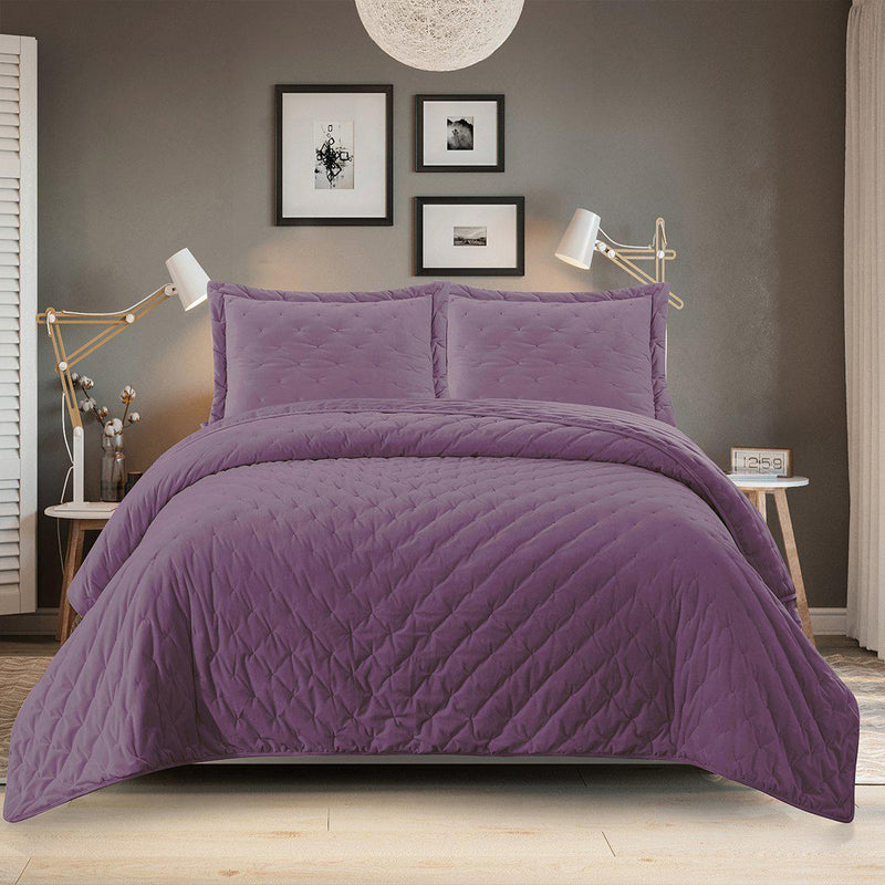 Fluffy Velvet Coverlet Set-Wholesale Beddings