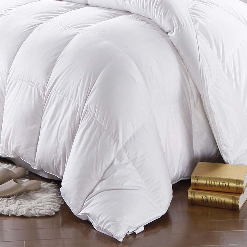 Goose Down Comforter 600 Thread Count Oversized Winter Weight By Abripedic-Wholesale Beddings