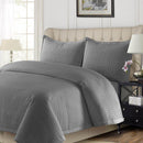 Gray Coverlet / Bedspread Set Reversible-Wholesale Beddings