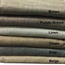 Gulfport Faux Linen Blackout Weave Curtains With Grommets Single Panel-Wholesale Beddings