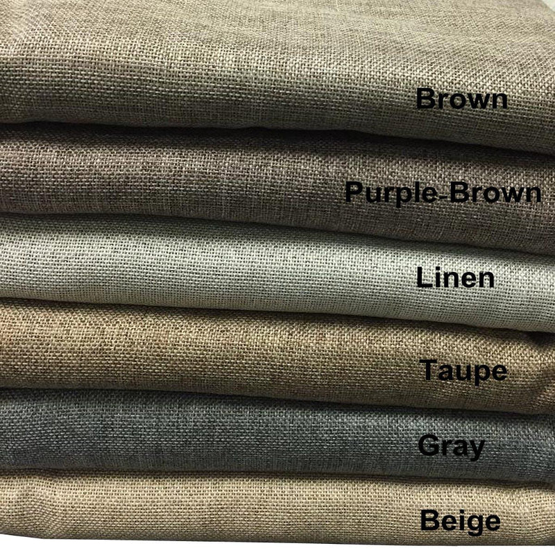 Gulfport Faux Linen Blackout Weave Curtains With Grommets Single Panel-Wholesale Beddings