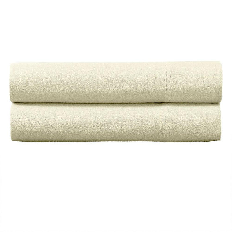 Heavyweight 100% Cotton Flannel Pillowcase Sets (Pair)-Wholesale Beddings