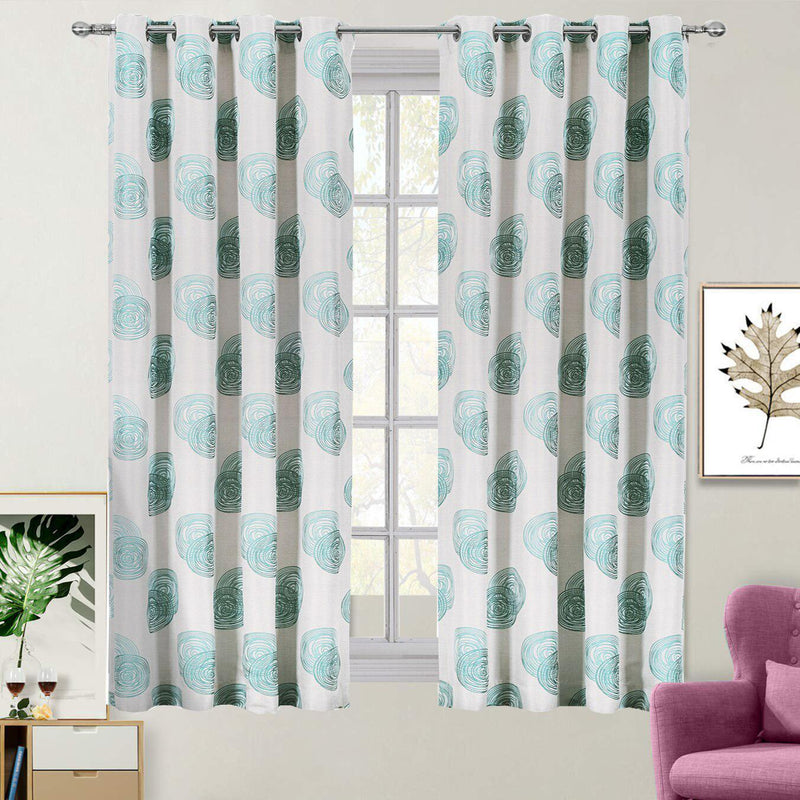 Lafayette Modern Abstract Jacquard Curtain Panels With Grommets ( Set of 2 Panels )-Wholesale Beddings