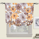 Leahanna Tie Up Window Curtain Shade ( 46” W X 63" L ) Rod Pocket Room Darkening-Wholesale Beddings