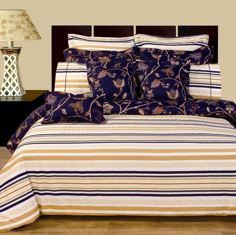 Lilian 11-PC Duvet Cover & Sheet Set 100% Cotton Reversible Bedding Set (Full)-Wholesale Beddings