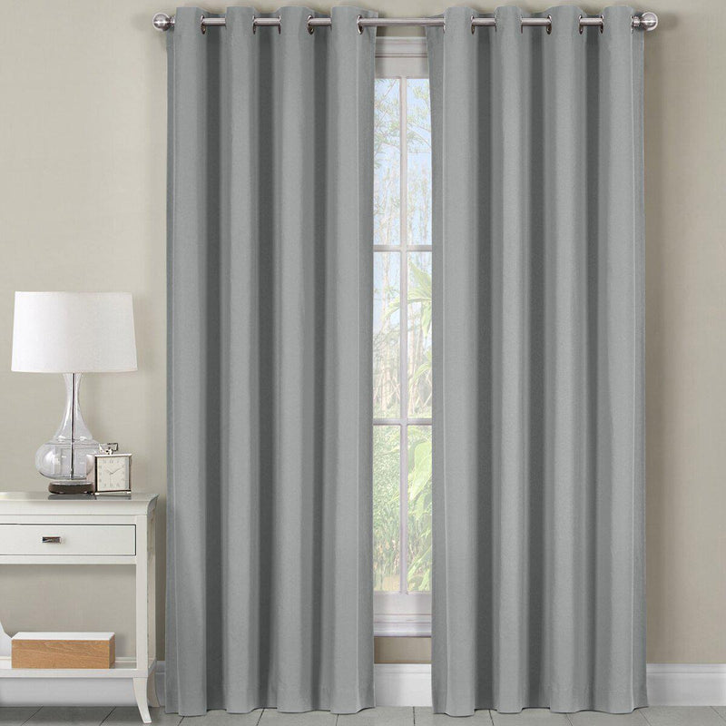 Luxor Heavyweight 100% Cotton Room-Darkening Grommet Curtains Single Panel-Wholesale Beddings