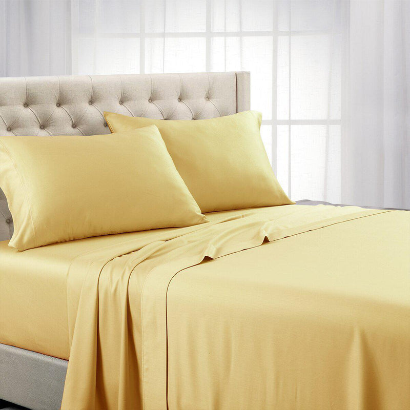 Luxury 1200 Thread Count Sheets 100% Cotton Solid-Wholesale Beddings