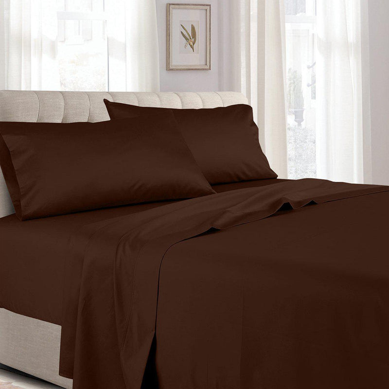 Luxury Pure Cotton 600 Thread Count Sheets Solid Bed Sheets Set-Wholesale Beddings