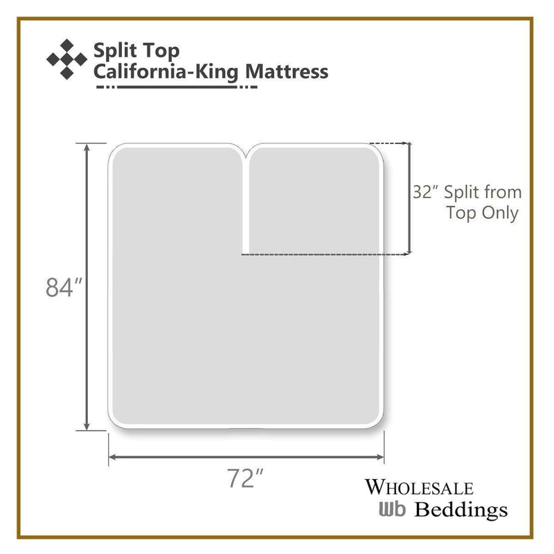 Meridian Top Split (Flex) California King Sheet Set 340TC Count 100% Cotton Sateen-Wholesale Beddings