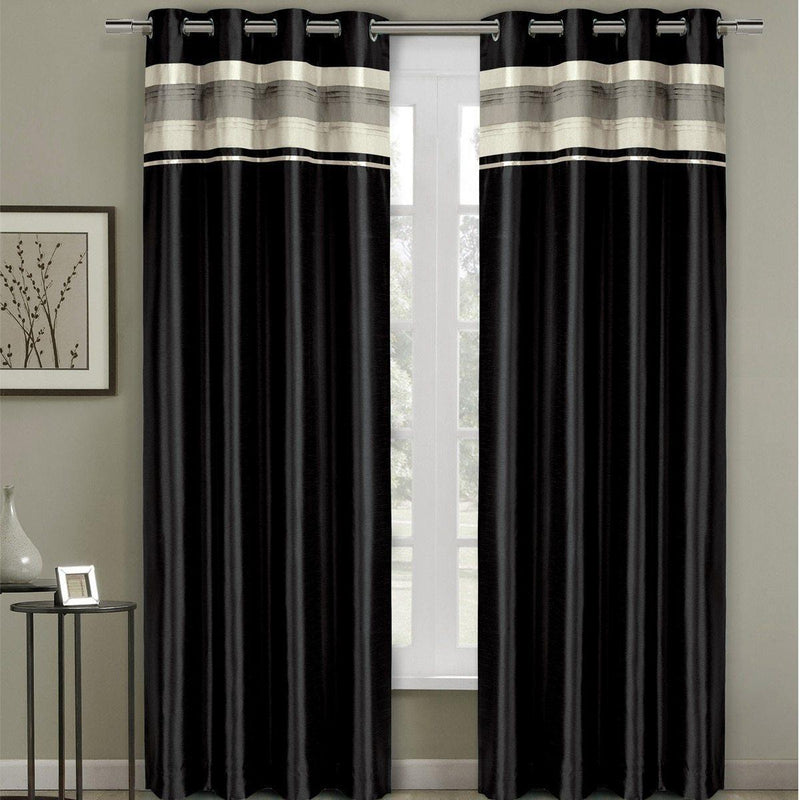 Milan Lined Blackout Curtains with Grommets Single Panel-Wholesale Beddings